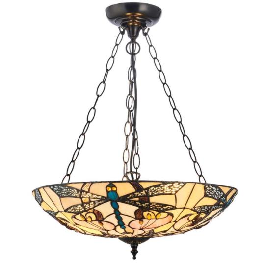 fuggesztek tiffany szitakotos lampa kezzel keszult hendmade tiffany stilusu uvegernyo e27-es led sullyesztett mennyezeti lampa  1900-as evekbeli belsoepiteszeti dizajn 1.jpg